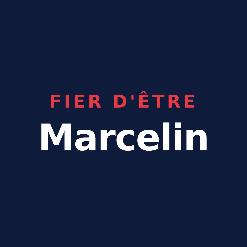 T-shirt « Fier d'être Marcelin » — design pour Saint-Marceau