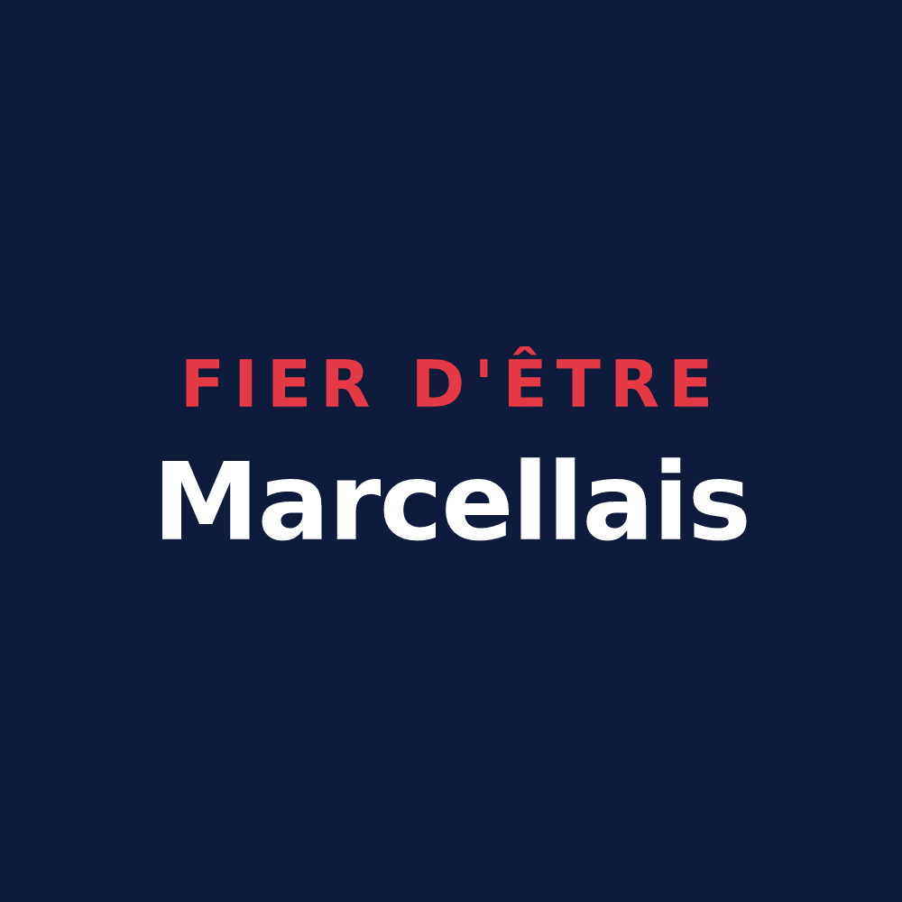 T-shirt « Fier d'être Marcellais » — design pour Saint-Marcel