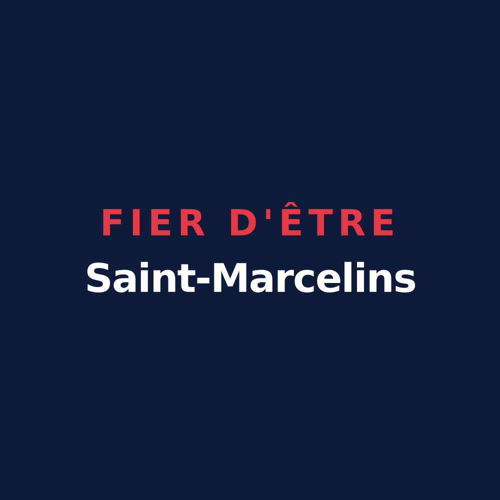 T-shirt « Fier d'être Saint-Marcelins » — design pour Saint-Marcel