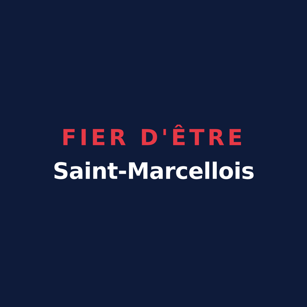 T-shirt « Fier d'être Saint-Marcellois » — design pour Saint-Marcel-d'Ardèche