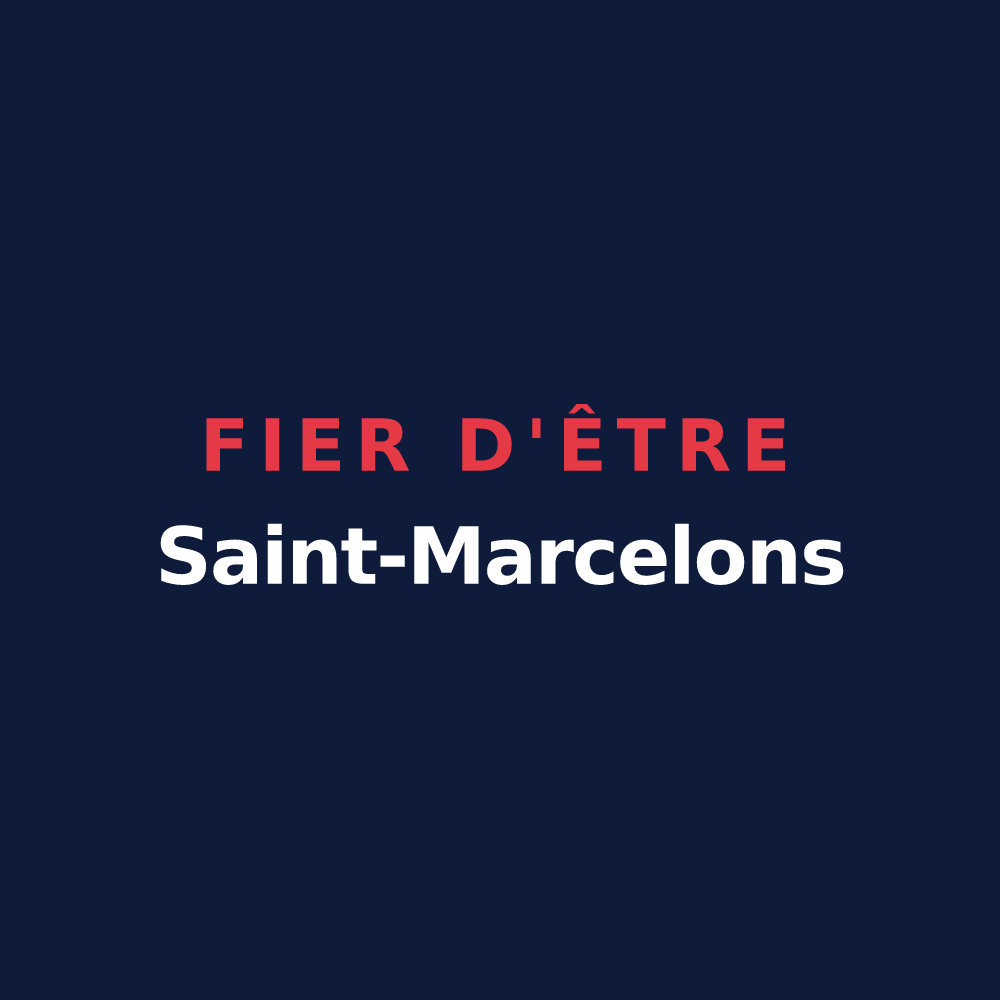 T-shirt « Fier d'être Saint-Marcelons » — design pour Saint-Marcel-lès-Annonay