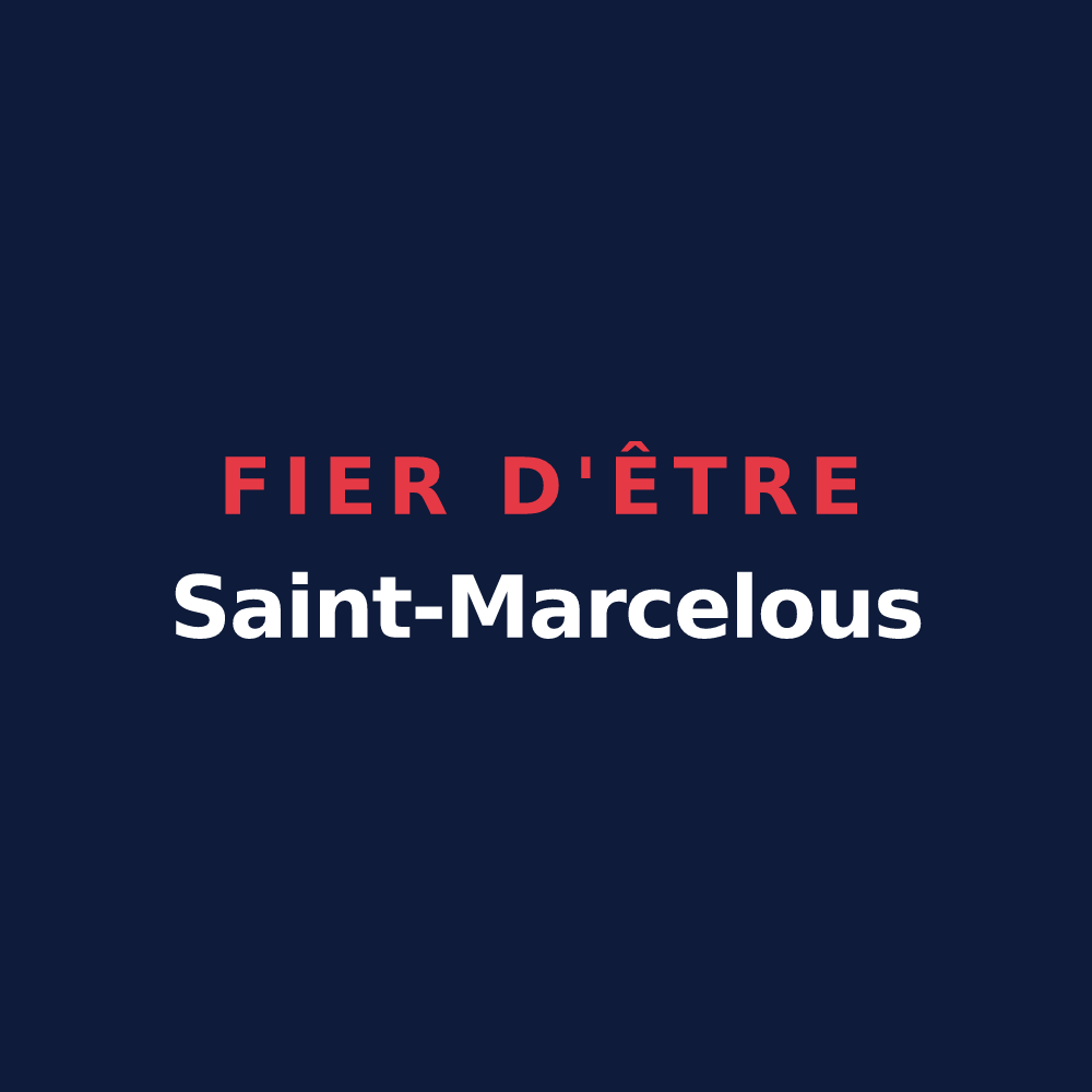T-shirt « Fier d'être Saint-Marcelous » — design pour Saint-Marcel-lès-Sauzet