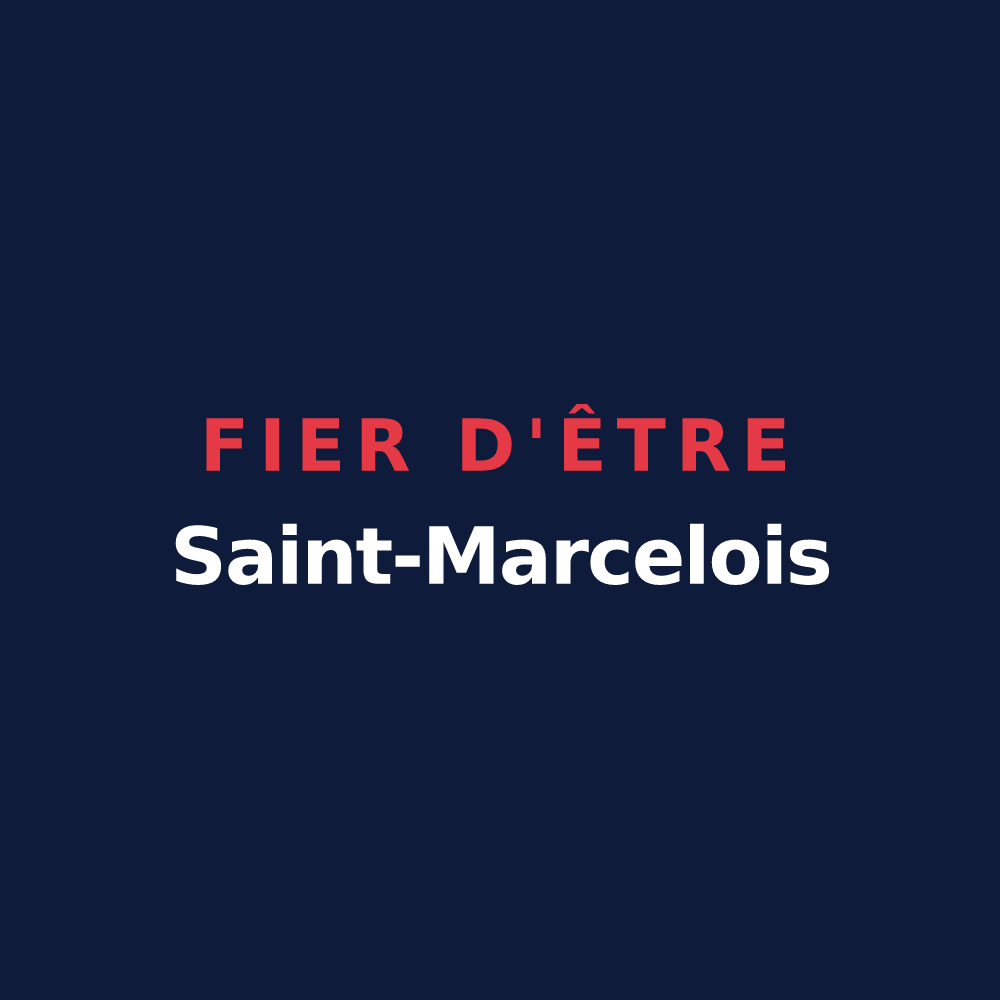 T-shirt « Fier d'être Saint-Marcelois » — design pour Saint-Marcel-lès-Valence