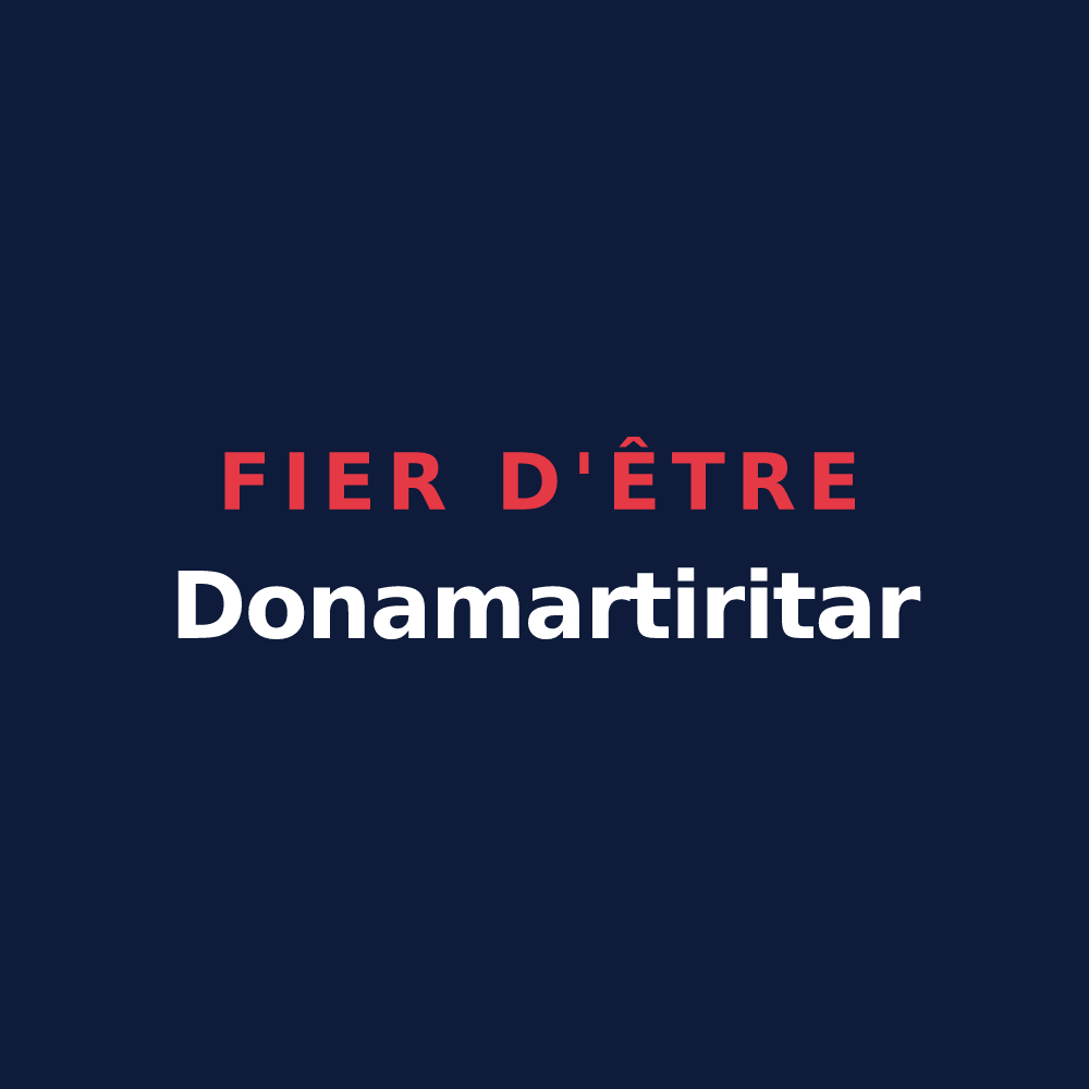 T-shirt « Fier d'être Donamartiritar » — design pour Saint-Martin-d'Arberoue