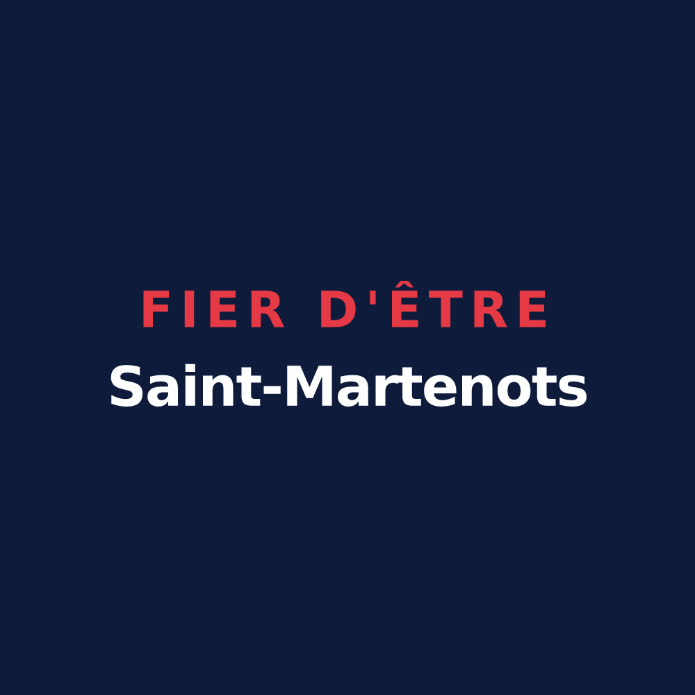 T-shirt « Fier d'être Saint-Martenots » — design pour Saint-Martin-d'Arc