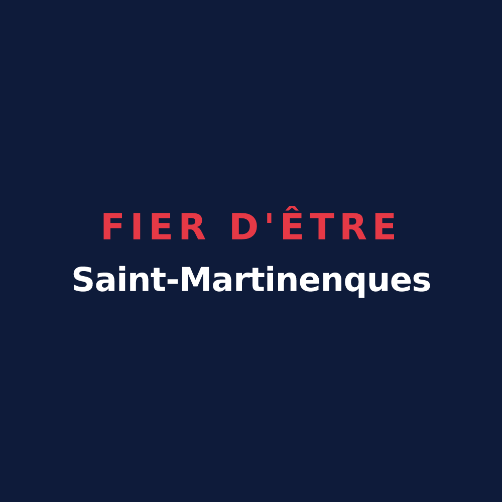 T-shirt « Fier d'être Saint-Martinenques » — design pour Saint-Martin-de-Boubaux