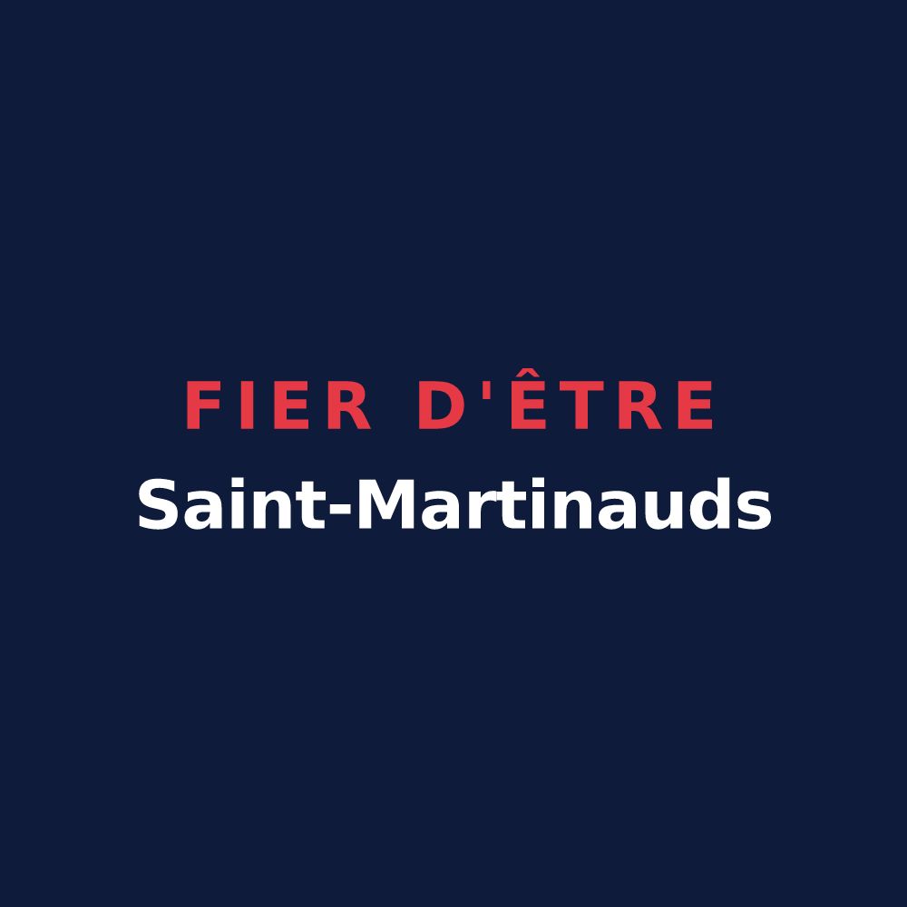 T-shirt « Fier d'être Saint-Martinauds » — design pour Saint-Martin-de-Coux