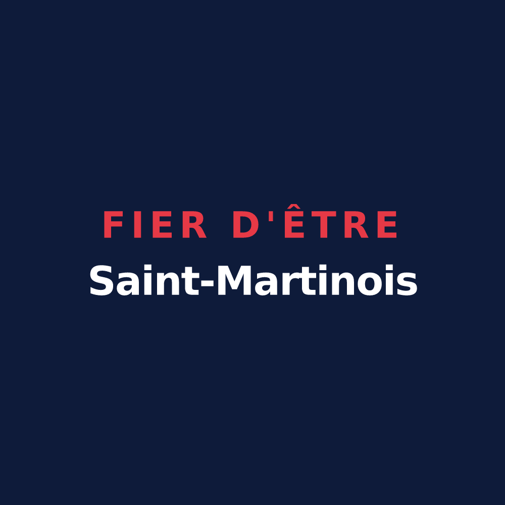 T-shirt « Fier d'être Saint-Martinois » — design pour Saint-Martin-de-Hinx