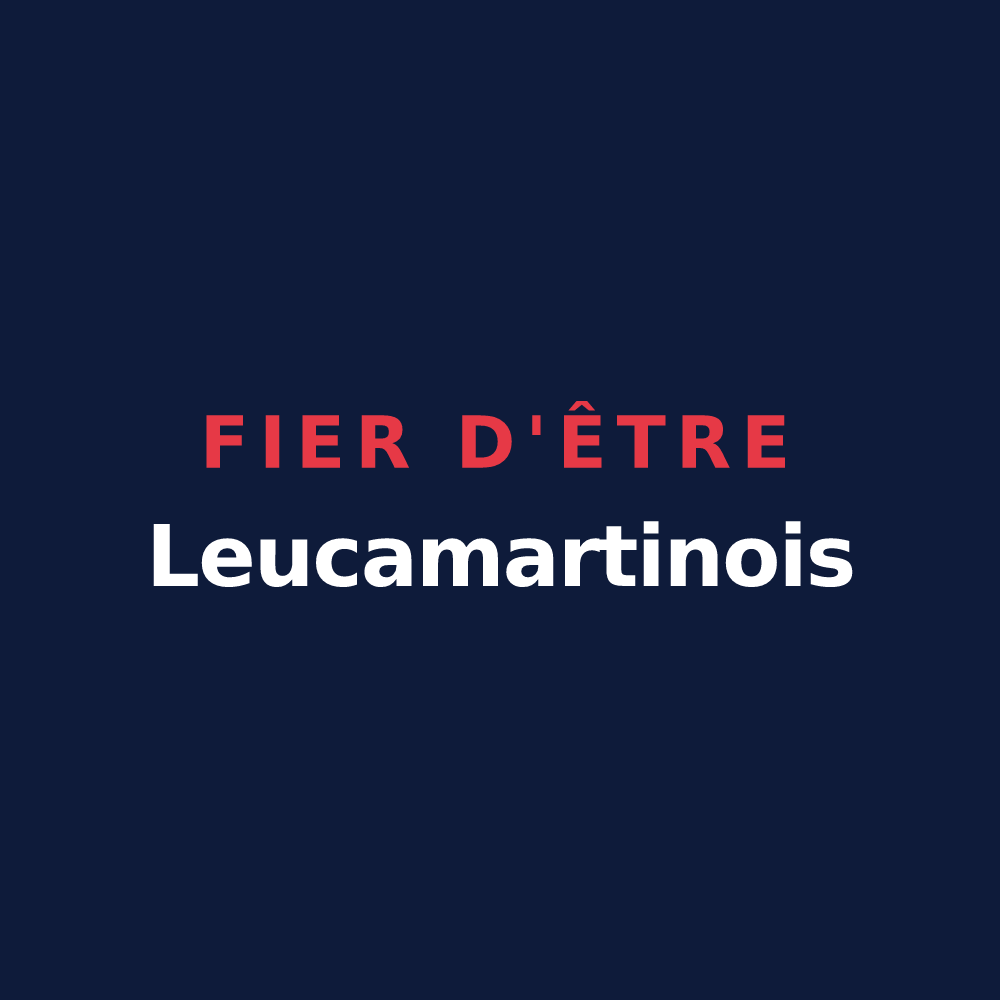 T-shirt « Fier d'être Leucamartinois » — design pour Saint-Martin-de-la-Lieue