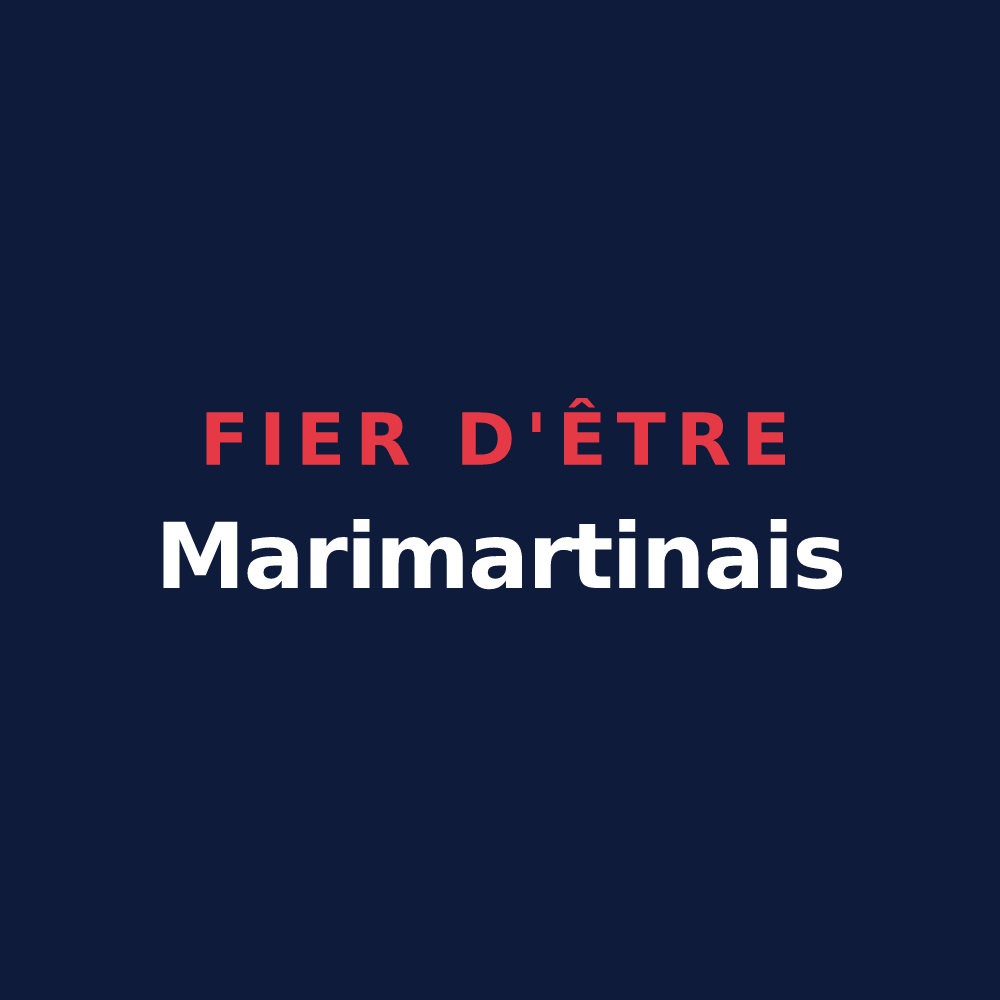 T-shirt « Fier d'être Marimartinais » — design pour Saint-Martin-de-la-Mer