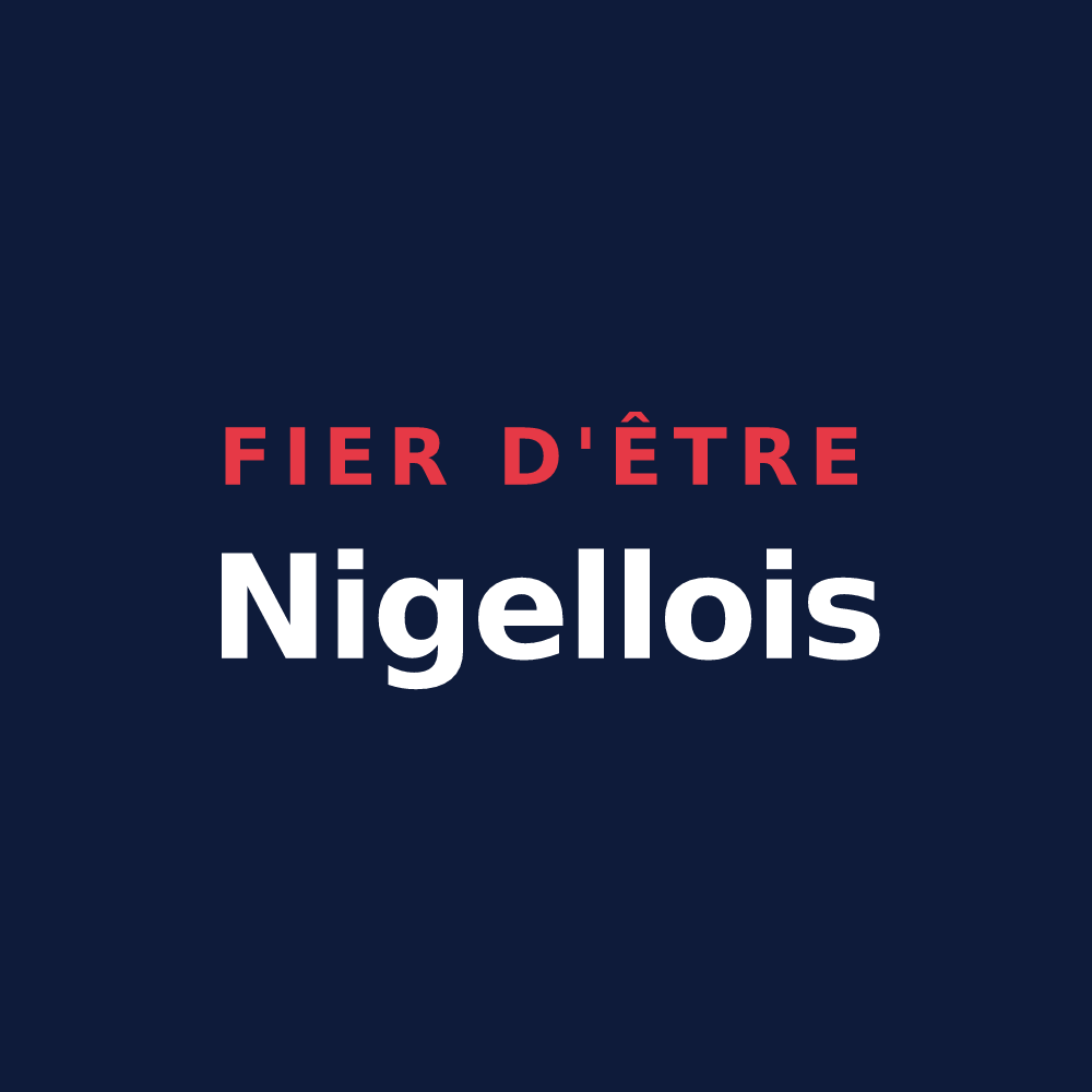 T-shirt « Fier d'être Nigellois » — design pour Saint-Martin-de-Nigelles