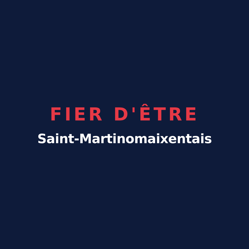 T-shirt « Fier d'être Saint-Martinomaixentais » — design pour Saint-Martin-de-Saint-Maixent