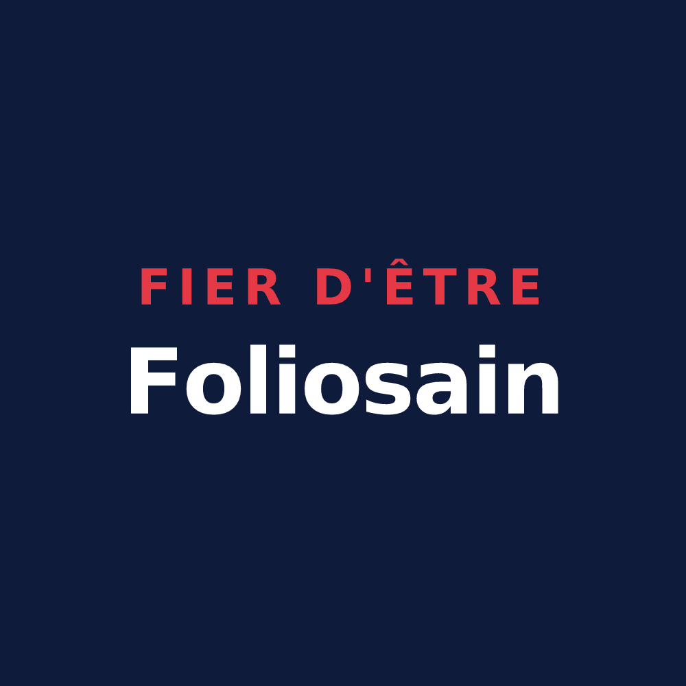 T-shirt « Fier d'être Foliosain » — design pour Saint-Martin-du-Fouilloux