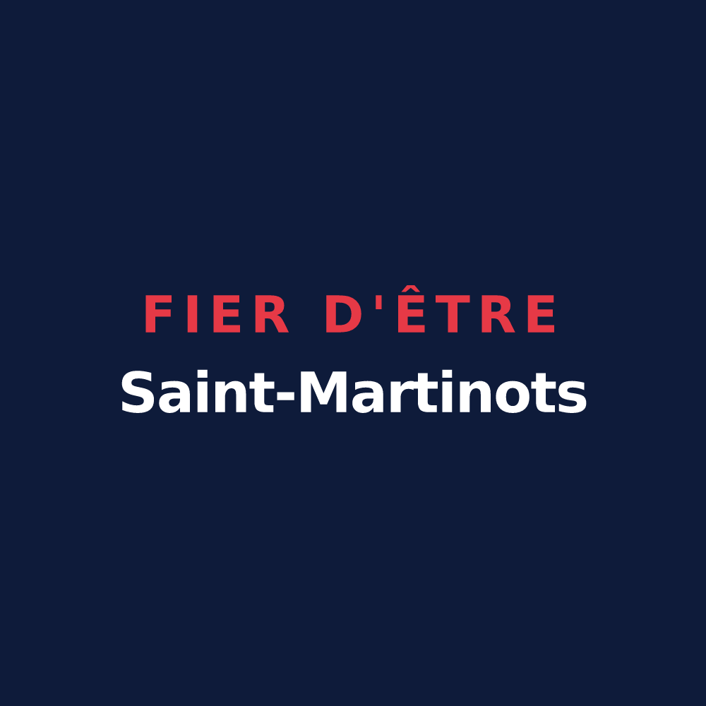 T-shirt « Fier d'être Saint-Martinots » — design pour Saint-Martin-l'Heureux