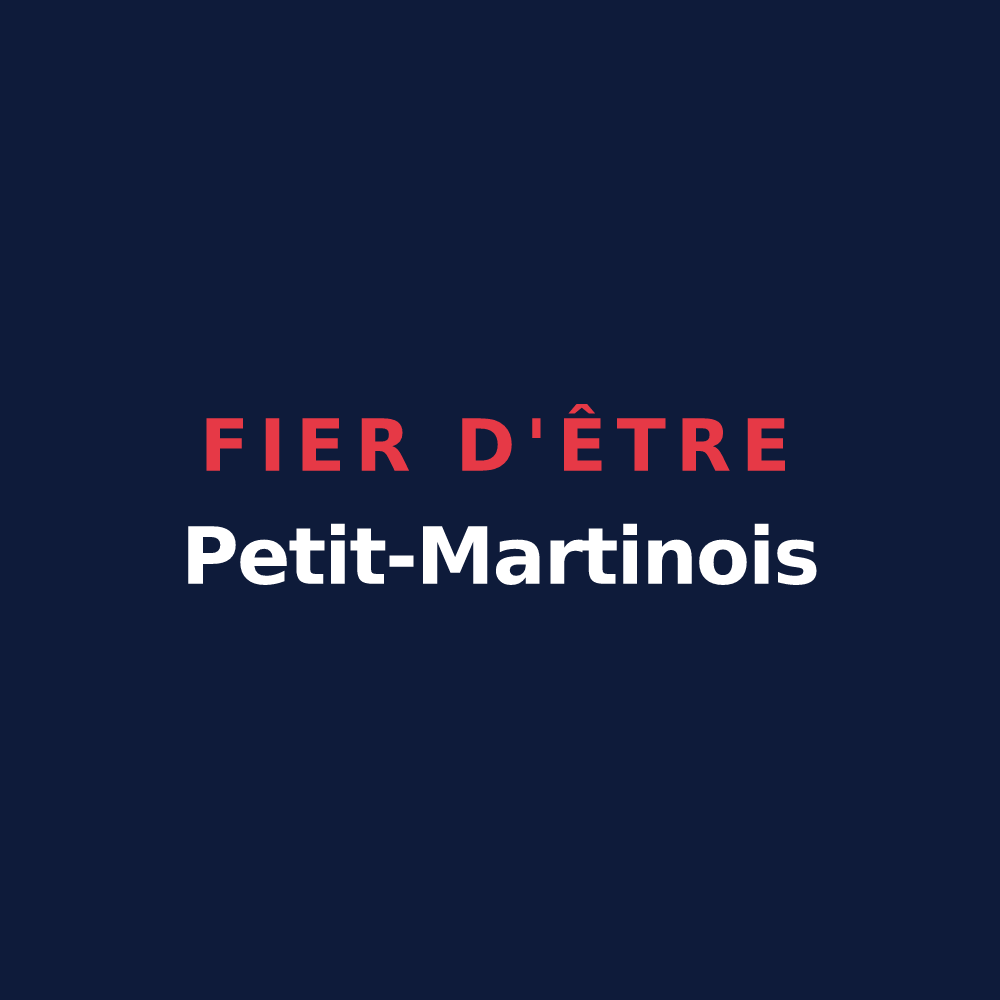 T-shirt « Fier d'être Petit-Martinois » — design pour Saint-Martin-Petit