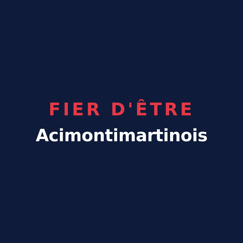 T-shirt « Fier d'être Acimontimartinois » — design pour Saint-Martin-sous-Montaigu