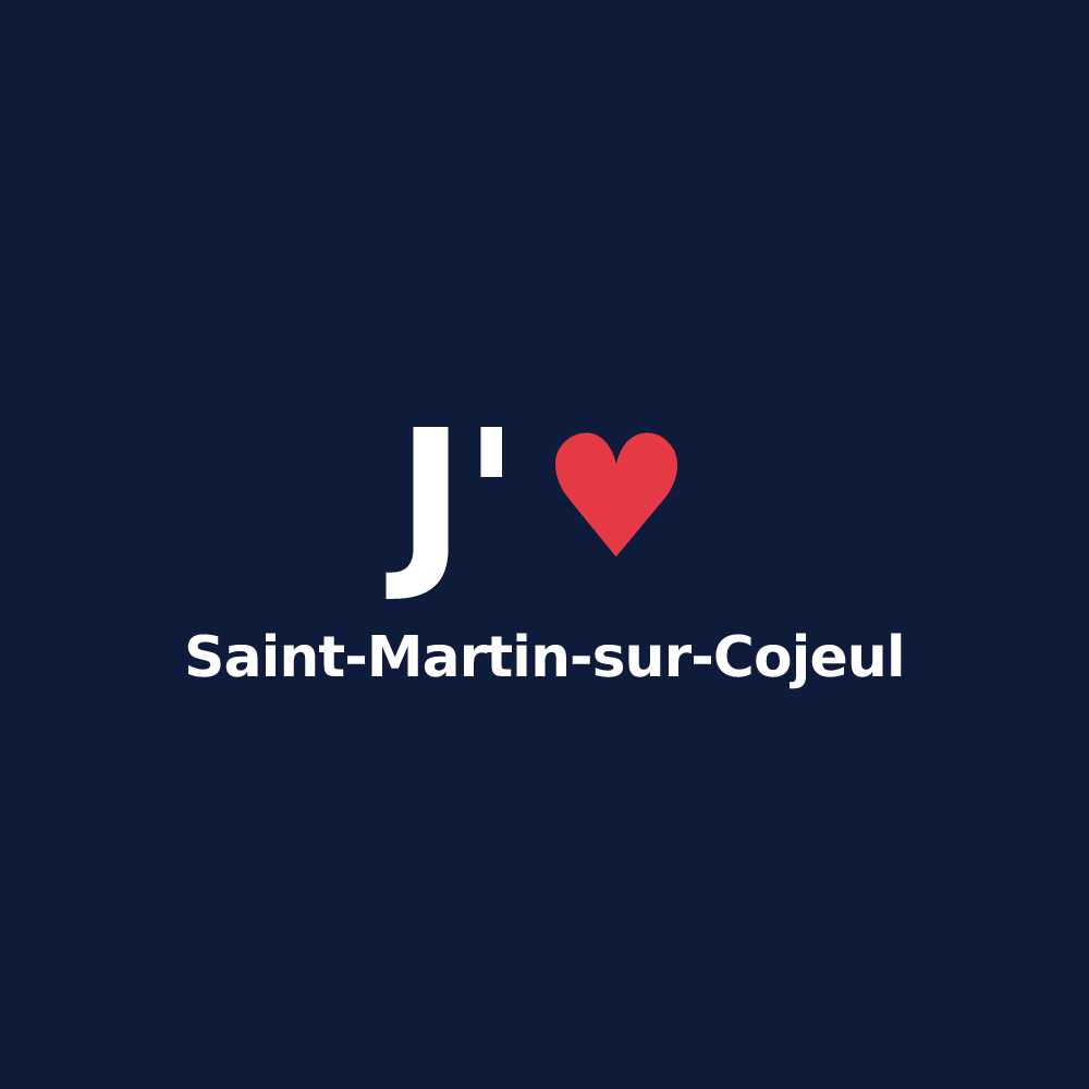 T-shirt personnalisé Saint-Martin-sur-Cojeul — design J'aime Saint-Martin-sur-Cojeul