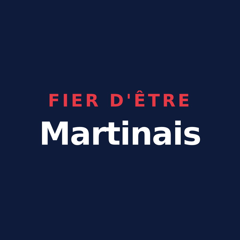 T-shirt « Fier d'être Martinais » — design pour Saint-Martin-sur-Oust
