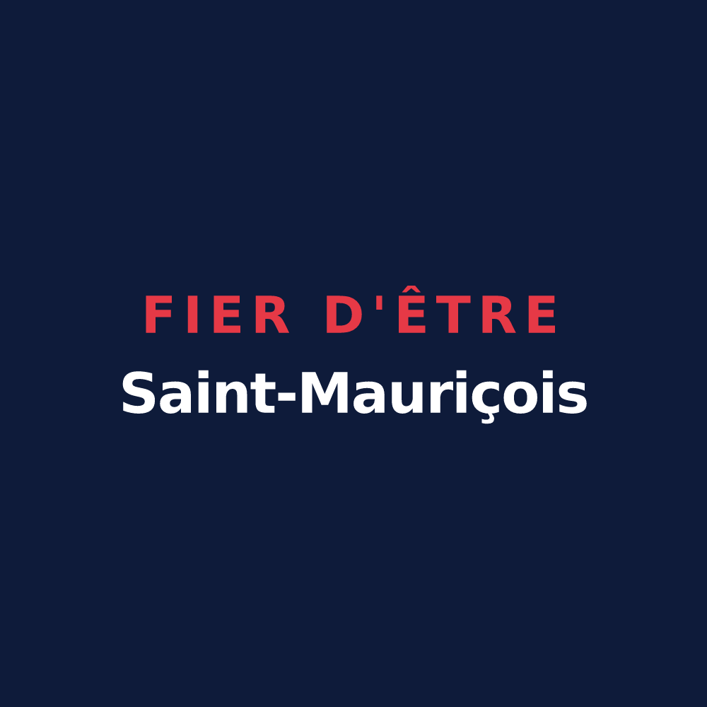 T-shirt « Fier d'être Saint-Mauriçois » — design pour Saint-Maurice-des-Lions