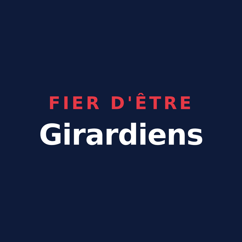 T-shirt « Fier d'être Girardiens » — design pour Saint-Maurice-le-Girard