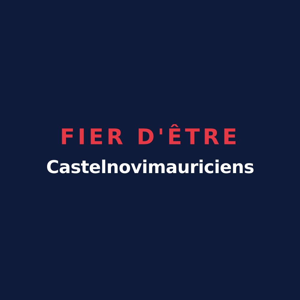 T-shirt « Fier d'être Castelnovimauriciens » — design pour Saint-Maurice-lès-Châteauneuf