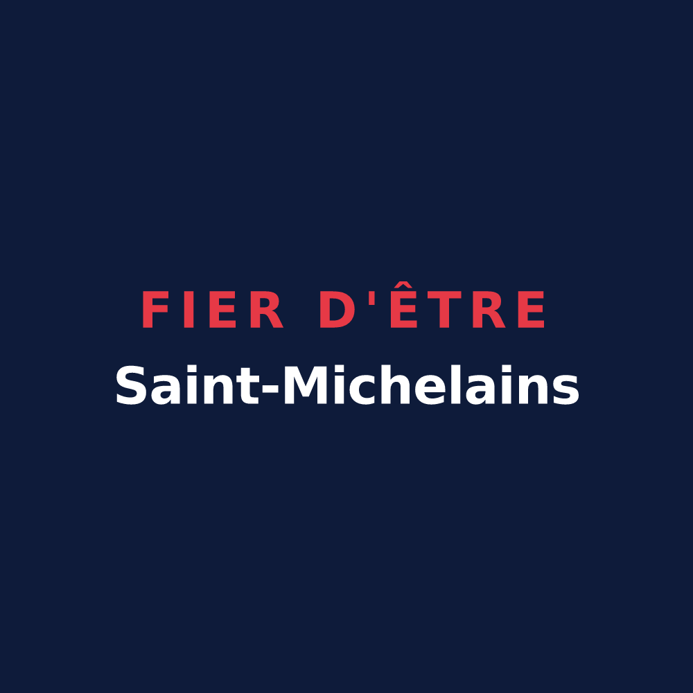 T-shirt « Fier d'être Saint-Michelains » — design pour Saint-Michel-de-Maurienne
