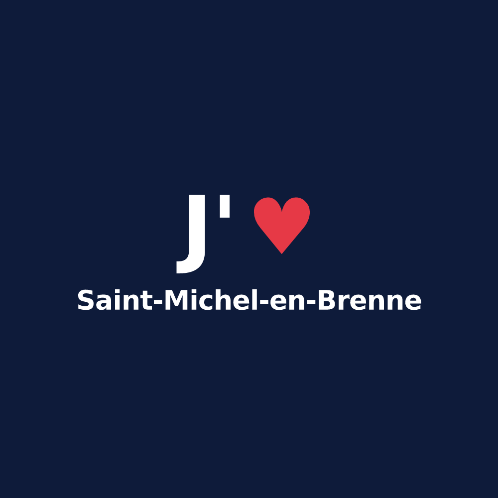 T-shirt personnalisé Saint-Michel-en-Brenne — design J'aime Saint-Michel-en-Brenne