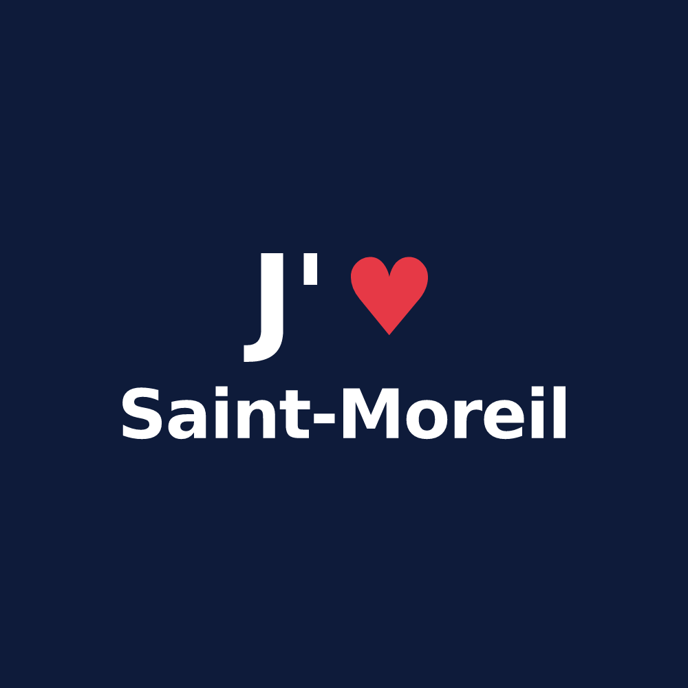 T-shirt personnalisé Saint-Moreil — design J'aime Saint-Moreil