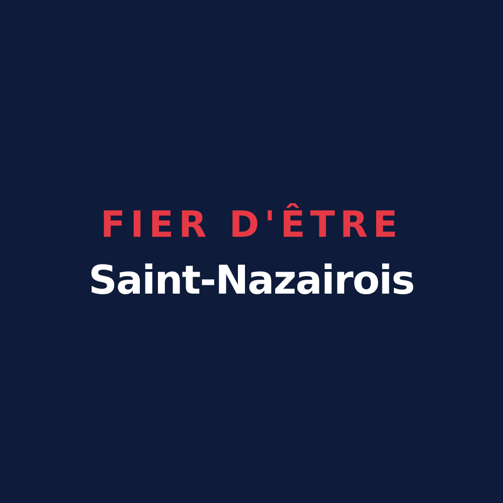 T-shirt « Fier d'être Saint-Nazairois » — design pour Saint-Nazaire-de-Pézan