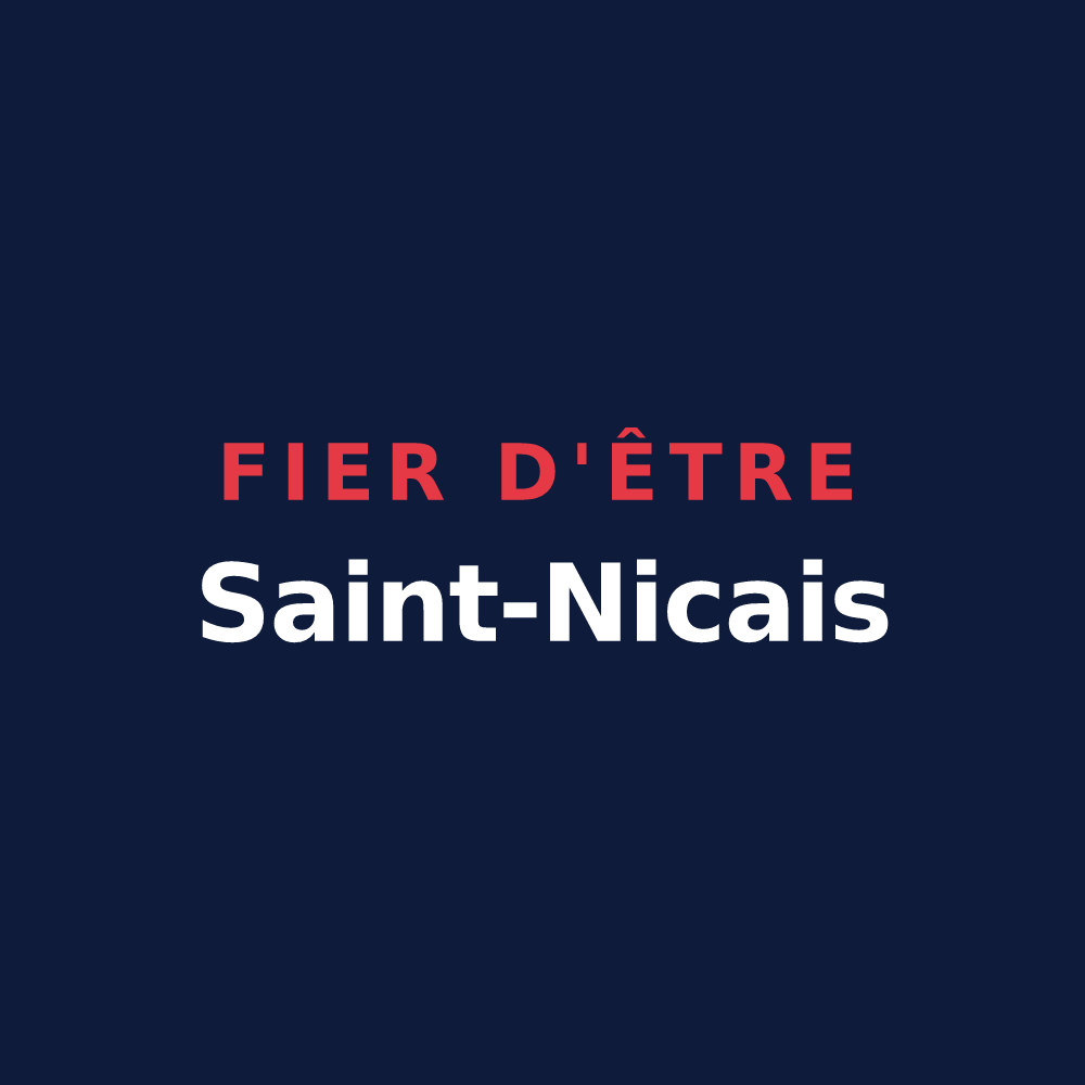 T-shirt « Fier d'être Saint-Nicais » — design pour Saint-Nic