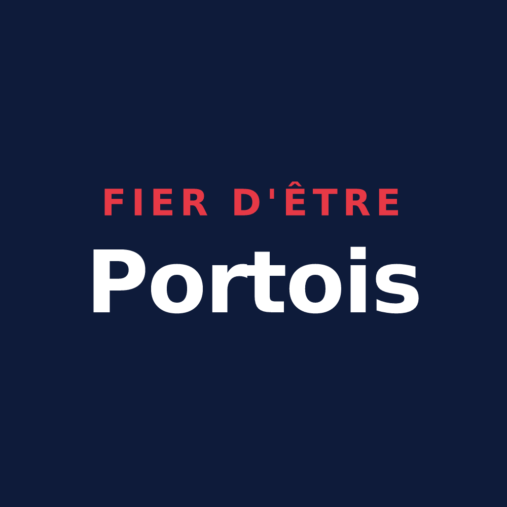 T-shirt « Fier d'être Portois » — design pour Saint-Nicolas-de-Port