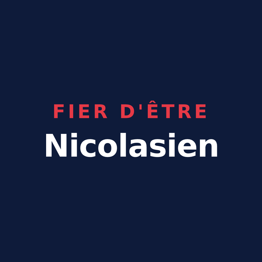 T-shirt « Fier d'être Nicolasien » — design pour Saint-Nicolas-de-Redon