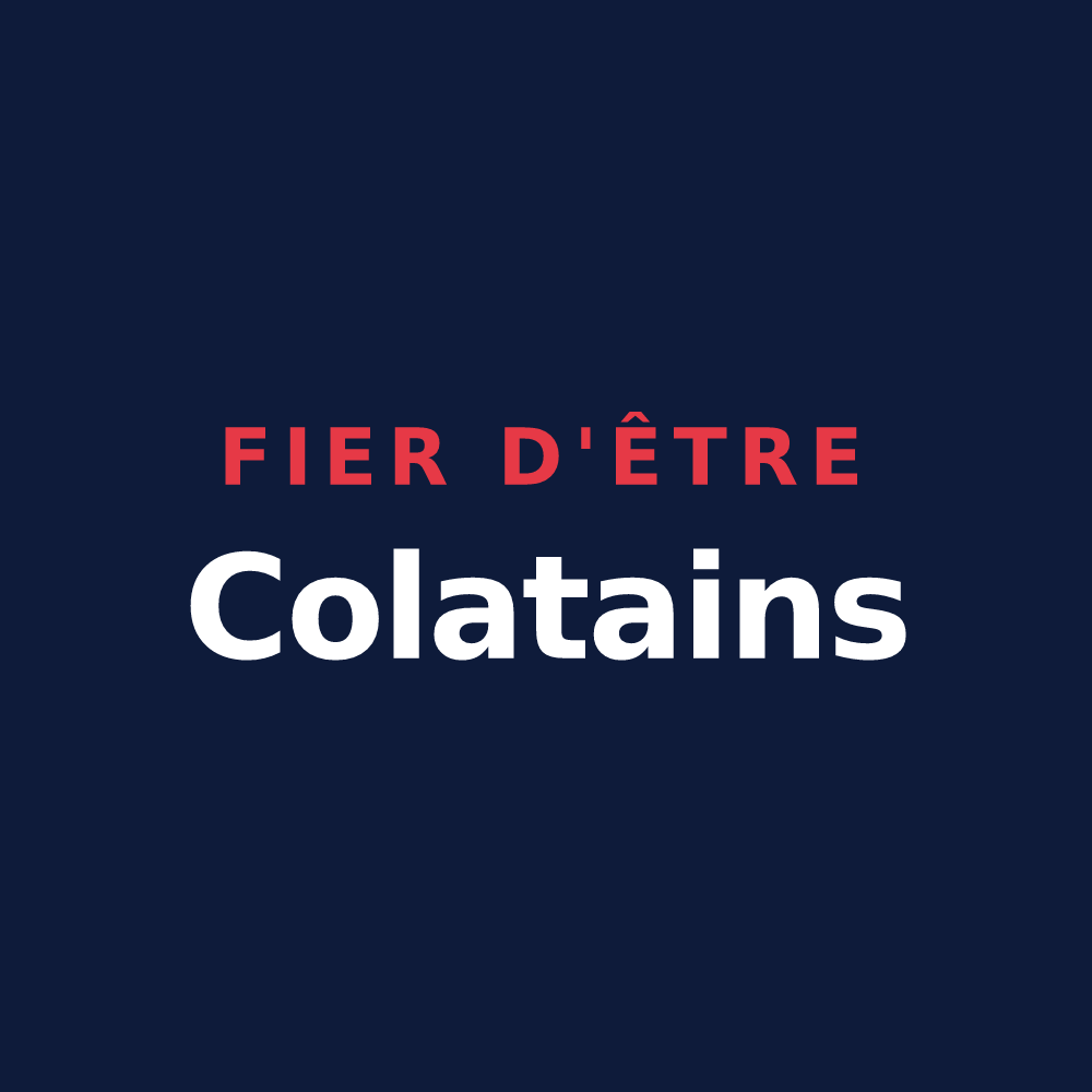 T-shirt « Fier d'être Colatains » — design pour Saint-Nicolas-la-Chapelle
