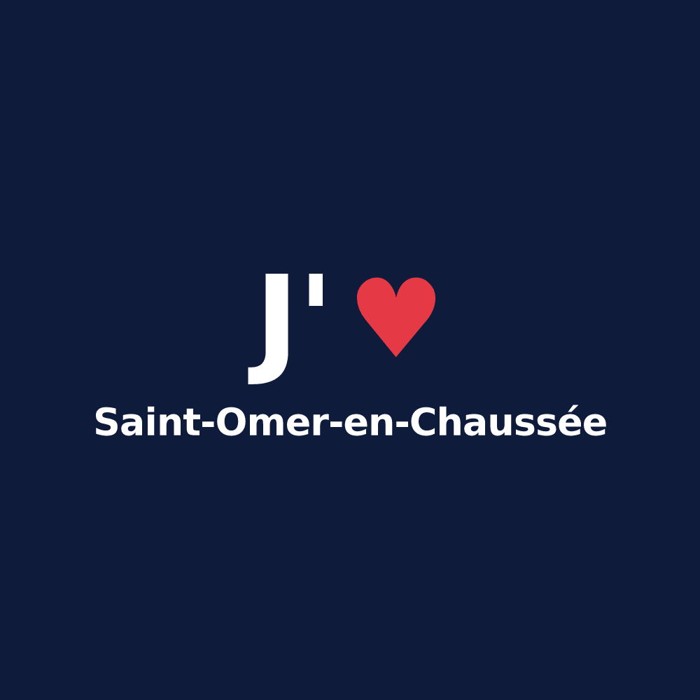 T-shirt personnalisé Saint-Omer-en-Chaussée — design J'aime Saint-Omer-en-Chaussée