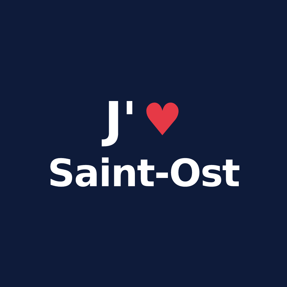 T-shirt personnalisé Saint-Ost — design J'aime Saint-Ost