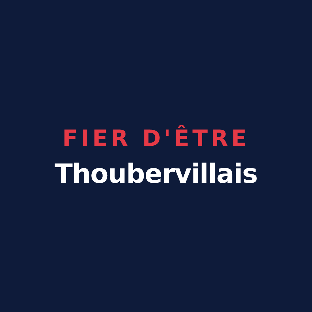 T-shirt « Fier d'être Thoubervillais » — design pour Saint-Ouen-de-Thouberville