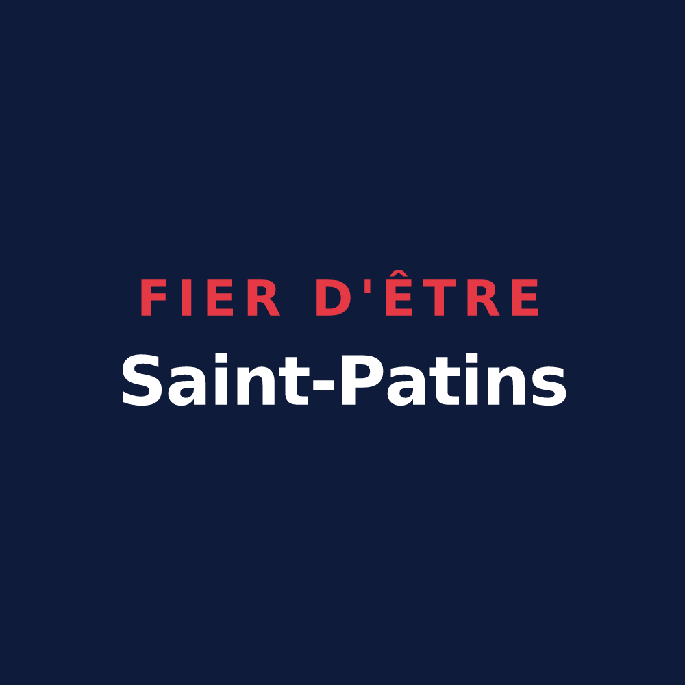 T-shirt « Fier d'être Saint-Patins » — design pour Saint-Pancrace