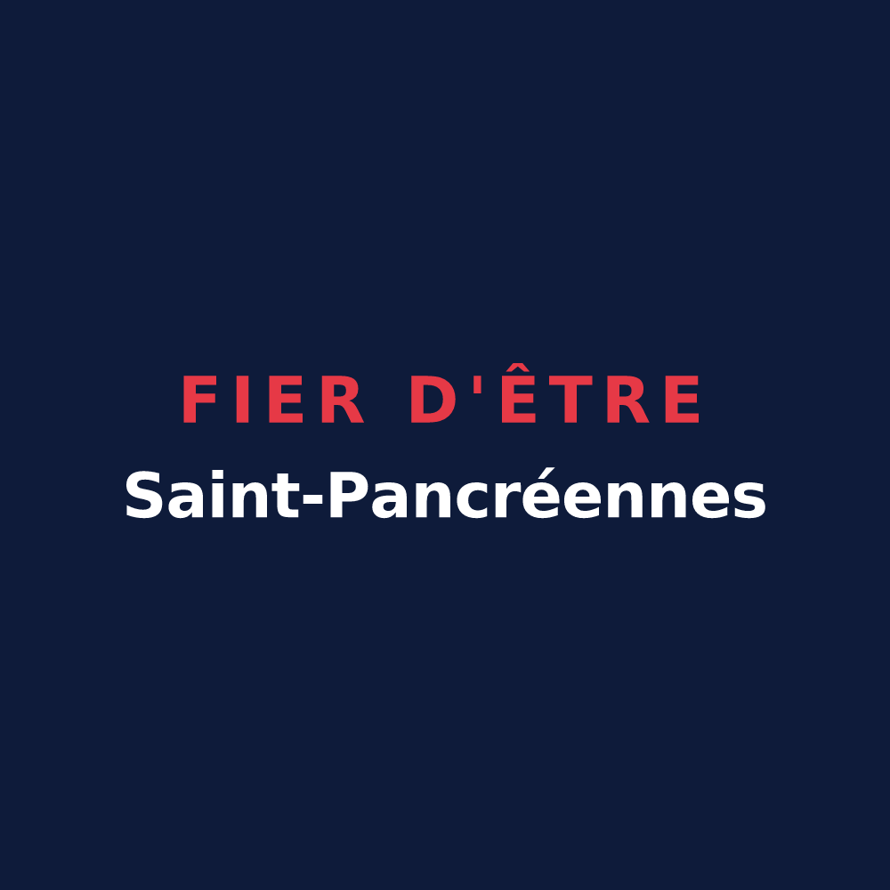 T-shirt « Fier d'être Saint-Pancréennes » — design pour Saint-Pancré