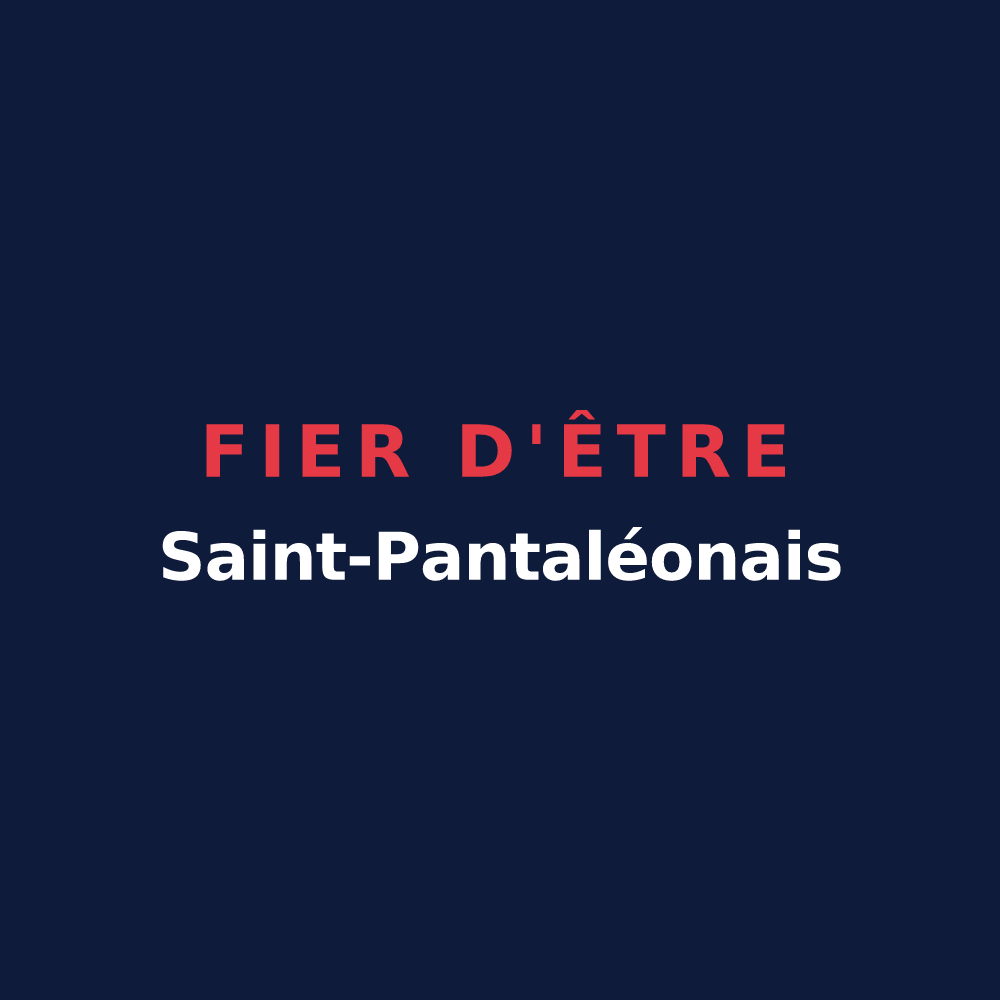 T-shirt « Fier d'être Saint-Pantaléonais » — design pour Saint-Pantaléon-les-Vignes