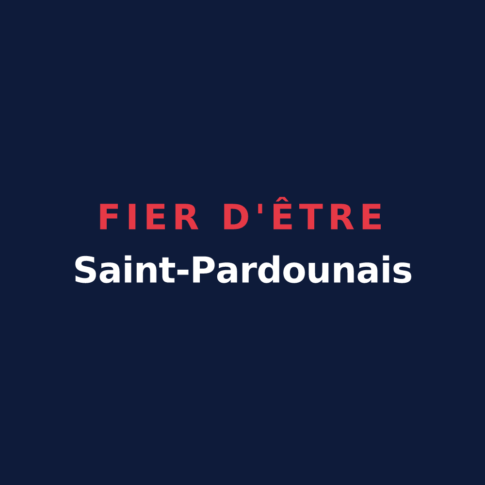 T-shirt « Fier d'être Saint-Pardounais » — design pour Saint-Pardoux-du-Breuil