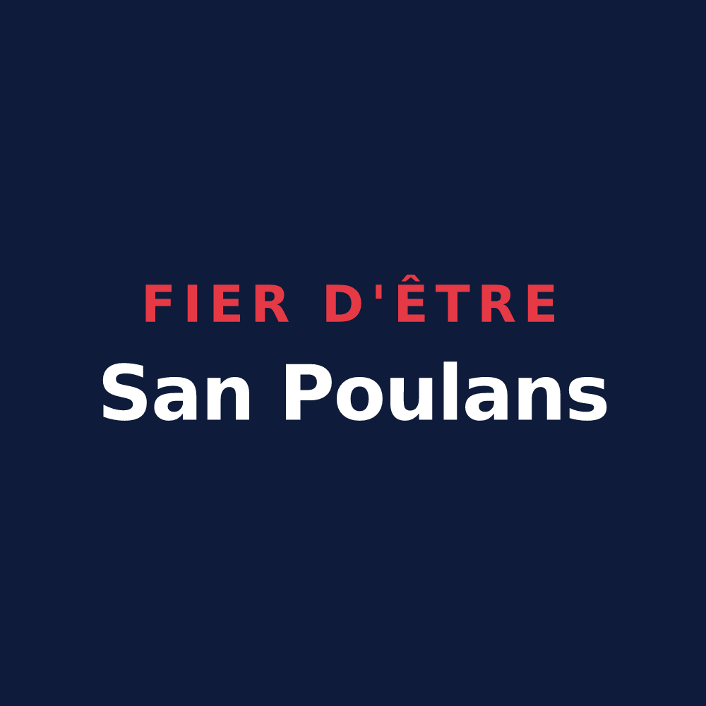T-shirt « Fier d'être San Poulans » — design pour Saint-Paul-en-Chablais