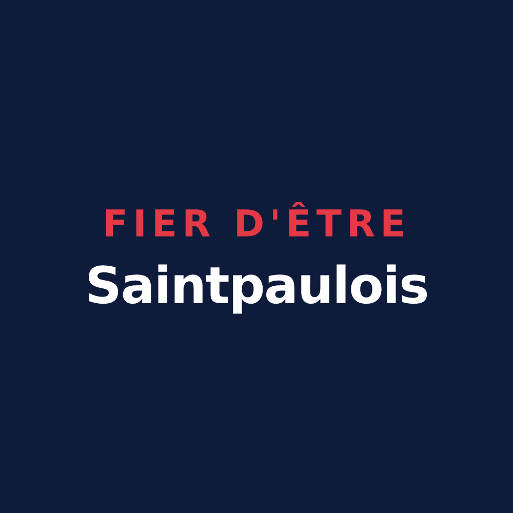 T-shirt « Fier d'être Saintpaulois » — design pour Saint-Paul-en-Forêt
