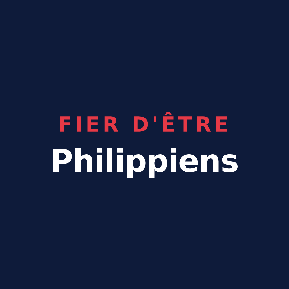 T-shirt « Fier d'être Philippiens » — design pour Saint-Philippe-du-Seignal