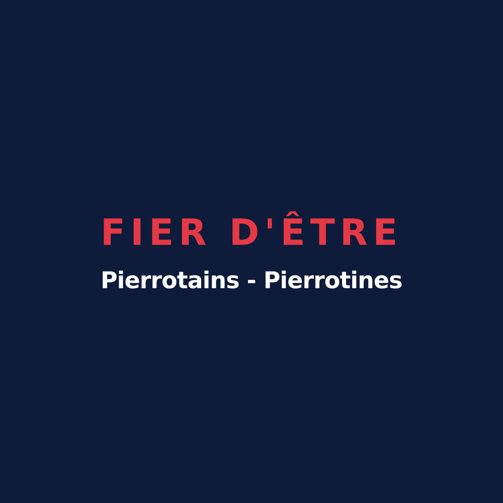 T-shirt « Fier d'être Pierrotains  - Pierrotines » — design pour Saint-Pierre