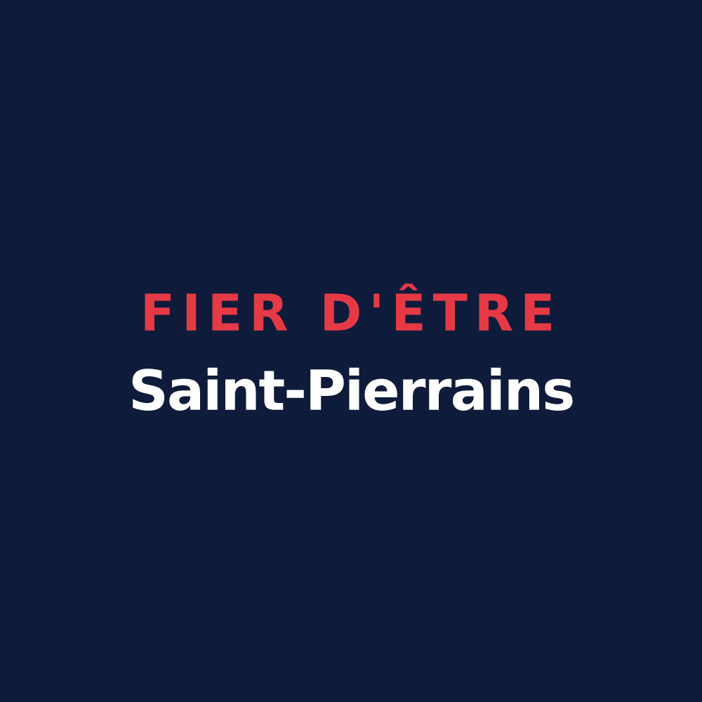T-shirt « Fier d'être Saint-Pierrains » — design pour Saint-Pierre-d'Albigny
