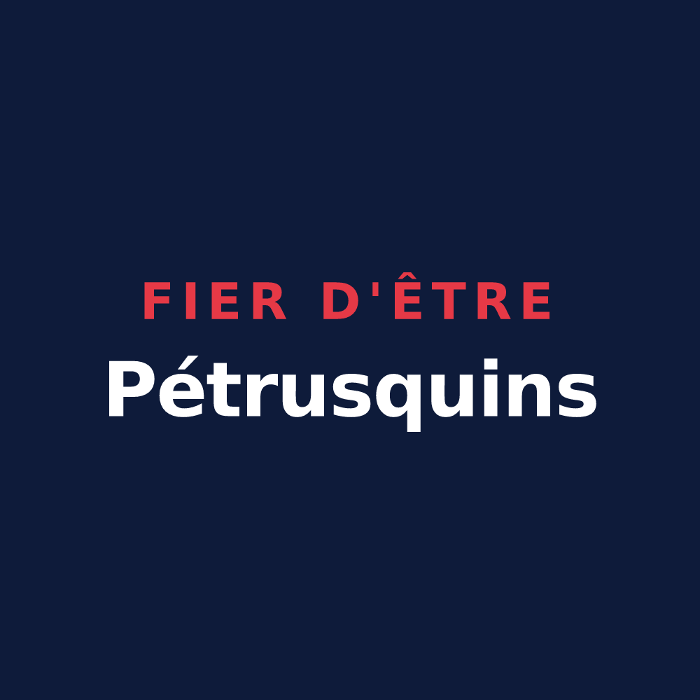 T-shirt « Fier d'être Pétrusquins » — design pour Saint-Pierre-de-Bat