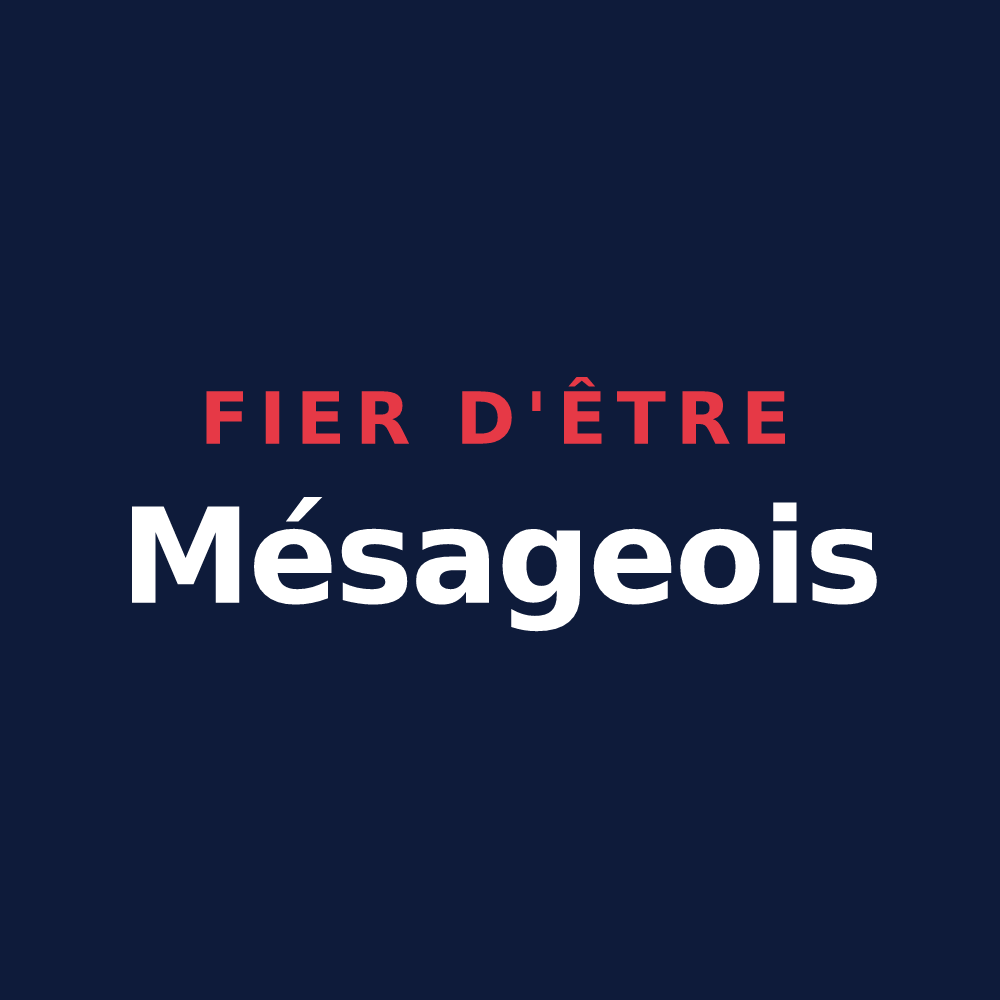T-shirt « Fier d'être Mésageois » — design pour Saint-Pierre-de-Mésage