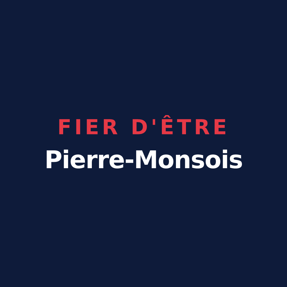 T-shirt « Fier d'être Pierre-Monsois » — design pour Saint-Pierre-de-Mons
