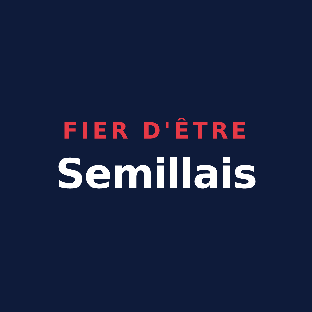 T-shirt « Fier d'être Semillais » — design pour Saint-Pierre-de-Semilly