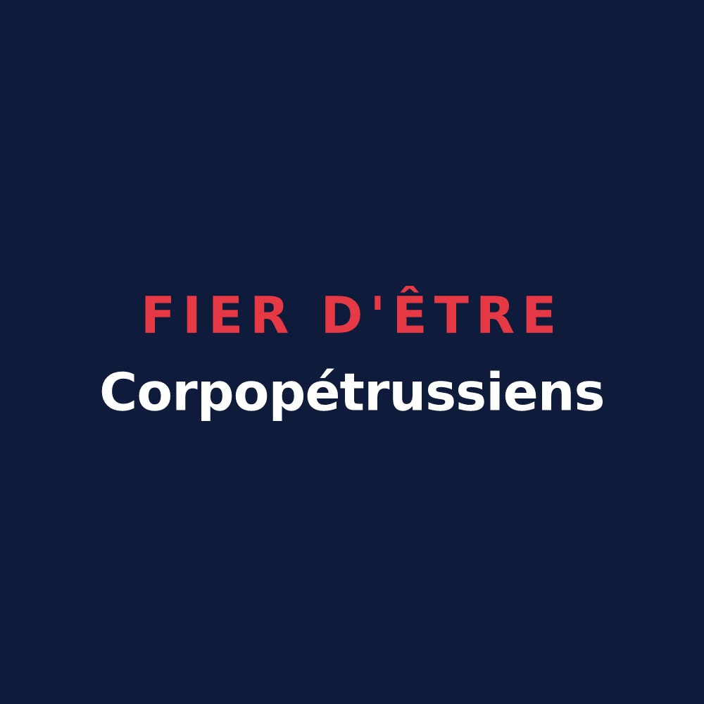 T-shirt « Fier d'être Corpopétrussiens » — design pour Saint-Pierre-des-Corps